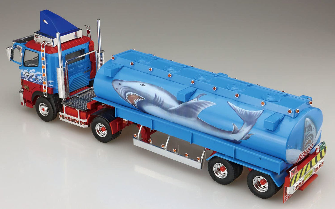 AOSHIMA Decoration Truck 1/32 Sandaime Samehada Bojou Large Tank Truck Trailer Plastic Model- Japan Figure Store - #1 Bring To You The Best Japanese Goods