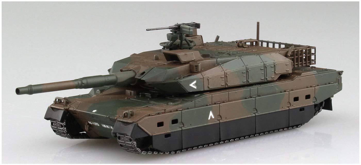 AOSHIMA - Military Model Kit 1/72 Jgsdf Type 10 Tank W/ Type 73 Extra Large Semi-Trailer Truck Plastic Model- Japan Figure Store - #1 Bring To You The Best Japanese Goods
