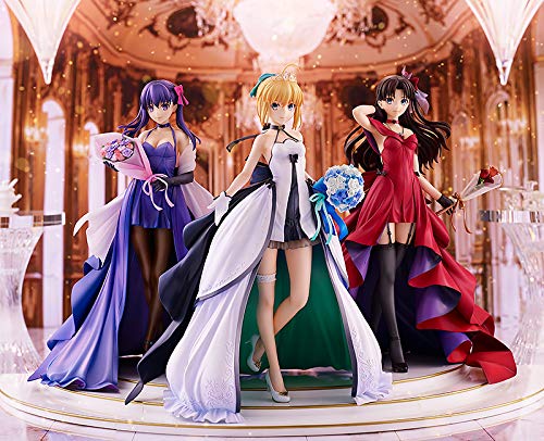 Fate/Stay Night ~15Th Celebration Project~ Saber Rin Tohsaka Sakura Matou ~15Th Celebration Dress Ver.~ Premium Box 1/7 Scale Abs&Amp;Pvc Painted- Japan Figure Store - #1 Bring To You The Best Japanese Goods