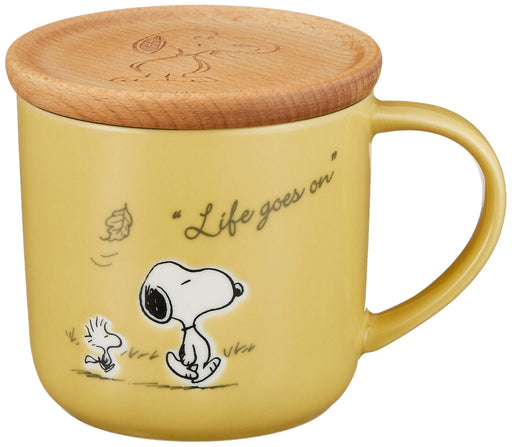 YAMAKA Peanuts Snoopy Mug With Coaster Yellow- Japan Figure Store - #1 Bring To You The Best Japanese Goods