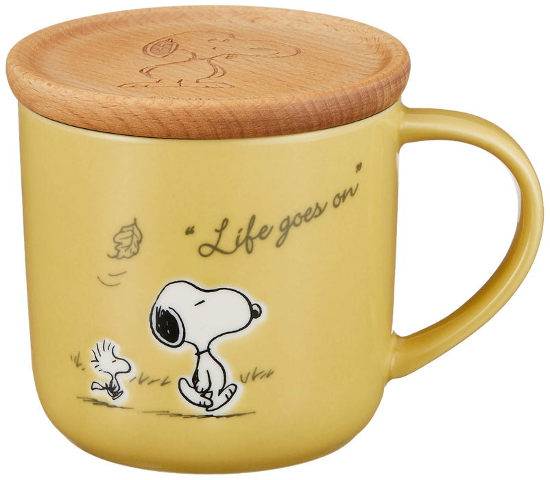 YAMAKA Peanuts Snoopy Mug With Coaster Yellow- Japan Figure Store - #1 Bring To You The Best Japanese Goods