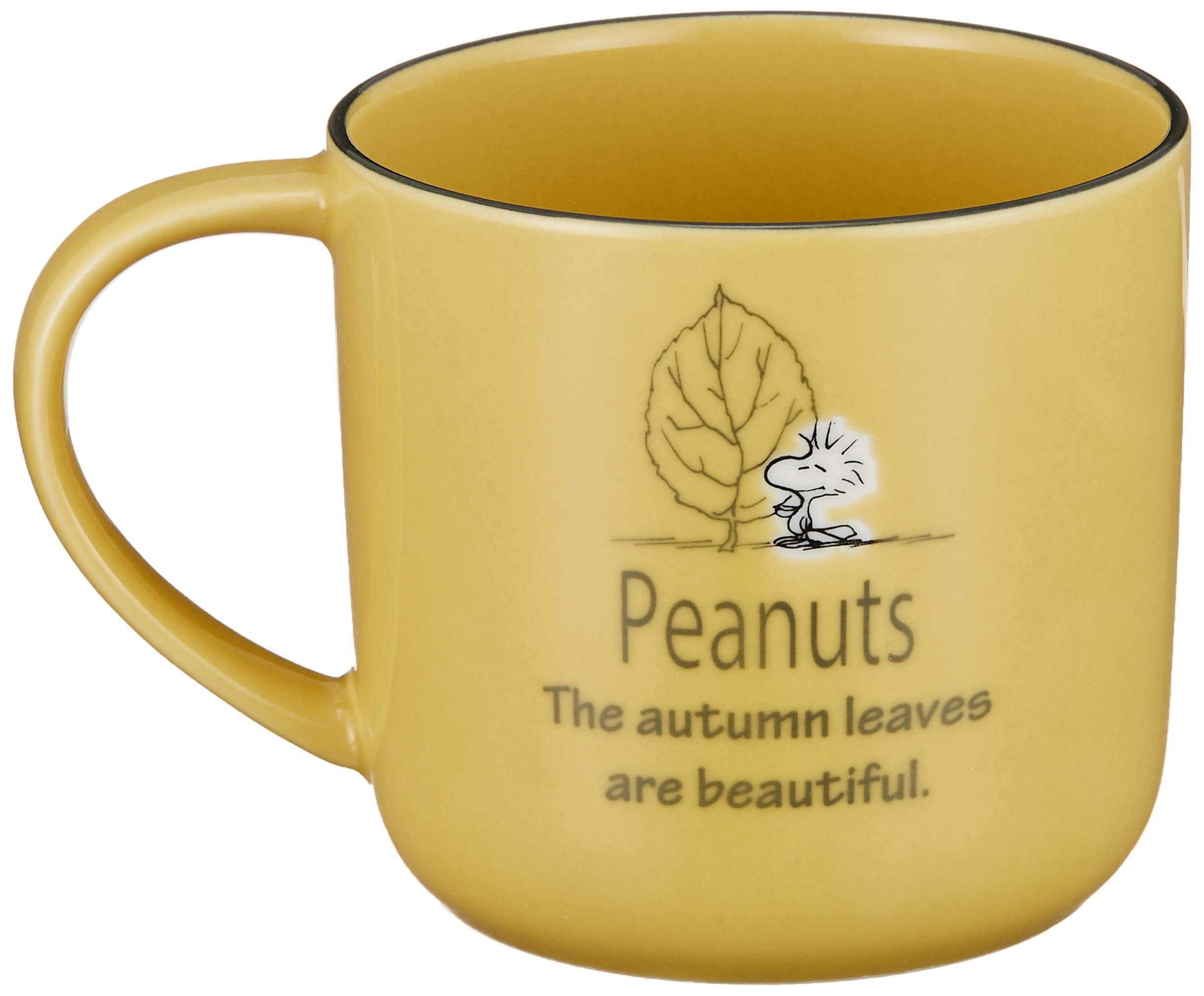 YAMAKA Peanuts Snoopy Mug With Coaster Yellow- Japan Figure Store - #1 Bring To You The Best Japanese Goods