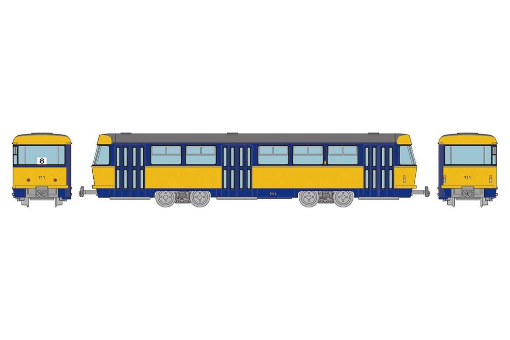 Tomytec Railway Collection Iron Collection Leipzig Tram Tatra T4+B4 Japan Diorama Set- Japan Figure Store - #1 Bring To You The Best Japanese Goods