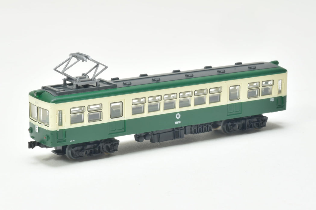 Tomytec Railway Collection Kurihara Electric 2-Car Set Cream Green Diorama Supplies- Japan Figure Store - #1 Bring To You The Best Japanese Goods