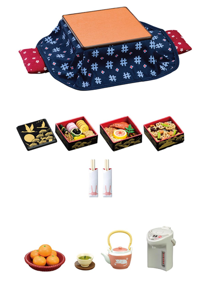 Re-Ment Kotatsu H145xW145xD70 PVC- Japan Figure Store - #1 Bring To You The Best Japanese Goods