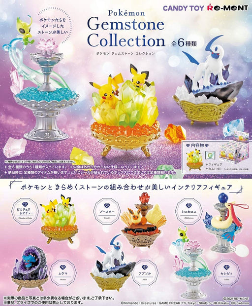 RE-MENT Pokemon Gemstone Collection 6 Pcs Box- Japan Figure Store - #1 Bring To You The Best Japanese Goods