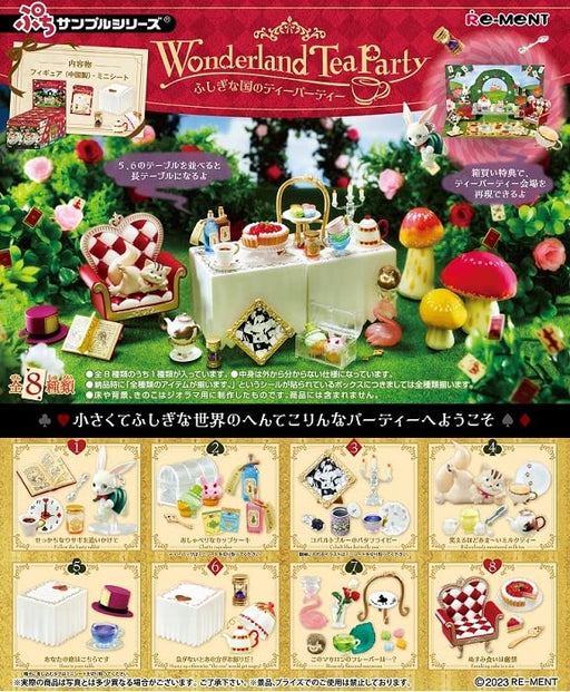 Re-Ment Petit Sample Series Wonderland Tea Party Wonderland Tea Party All 8 Types 8 Pieces Made Of Pvc- Japan Figure Store - #1 Bring To You The Best Japanese Goods