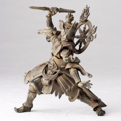 Revoltech Takeya Buddhist Statue Collection No.004ex Zochouten Wood Tone Figure- Japan Figure Store - #1 Bring To You The Best Japanese Goods