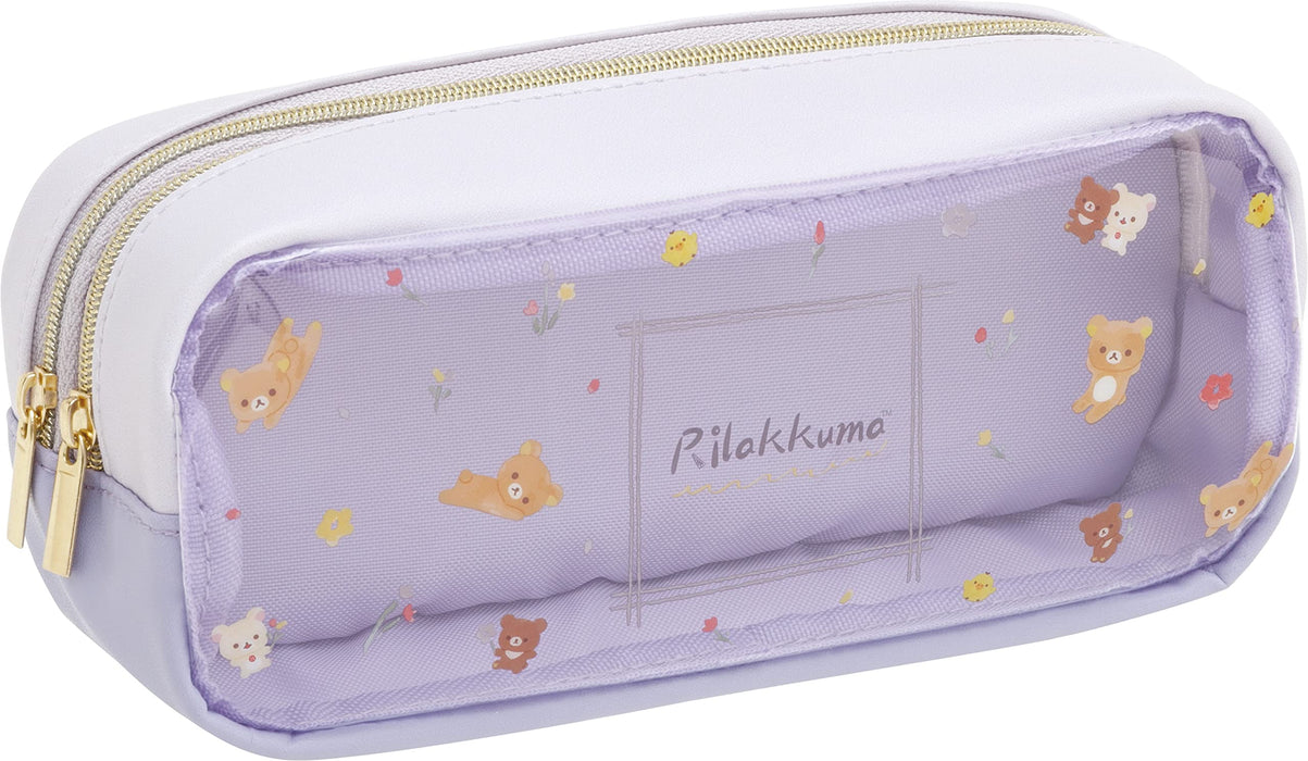 San-X Rilakkuma Transparent Pocket Pen Pouch Pt10701 - Compact and Durable- Japan Figure Store - #1 Bring To You The Best Japanese Goods