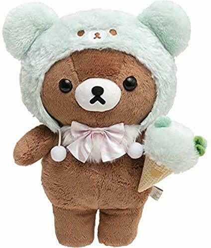 Rilakkuma Happy Ice Cream Plush Doll Stuffed Toy Size M Chairoikoguma- Japan Figure Store - #1 Bring To You The Best Japanese Goods