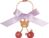 San-X Chairoikoguma Rilakkuma Korikoguma's Jewel Cherry Keychain AB10202- Japan Figure Store - #1 Bring To You The Best Japanese Goods