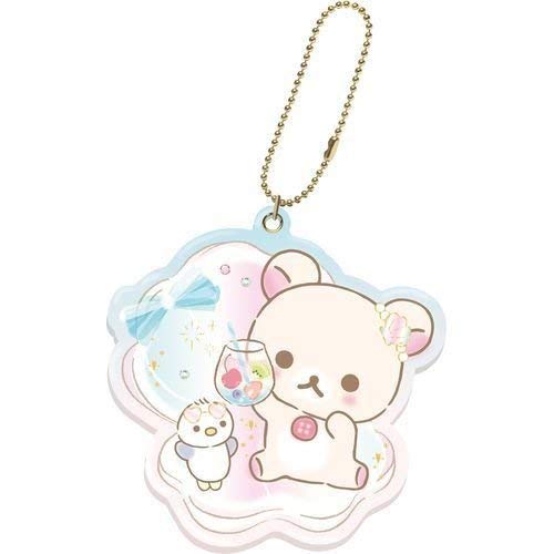 San-X Rilakkuma Korilakkuma Blue Vacation Slide Mirror- Japan Figure Store - #1 Bring To You The Best Japanese Goods