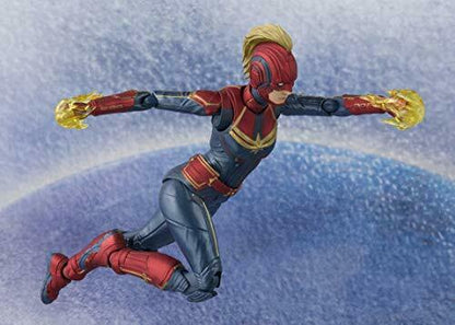 S.h.figuarts Marvel Universe Captain Marvel Action Figure Bandai- Japan Figure Store - #1 Bring To You The Best Japanese Goods