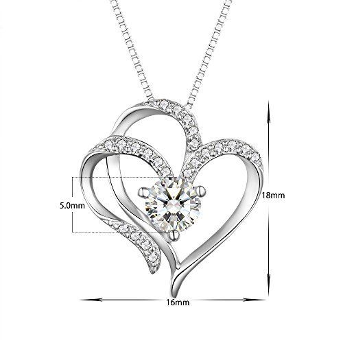 S. Whit Necklace Ladies Chain Silver 925 Eternal Love Open Heart- Japan Figure Store - #1 Bring To You The Best Japanese Goods