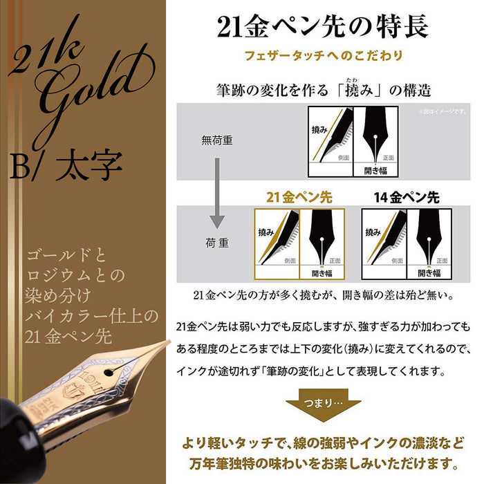 SAILOR Professional Gear Realo Fountain Pen Black B 11-3926-620- Japan Figure Store - #1 Bring To You The Best Japanese Goods