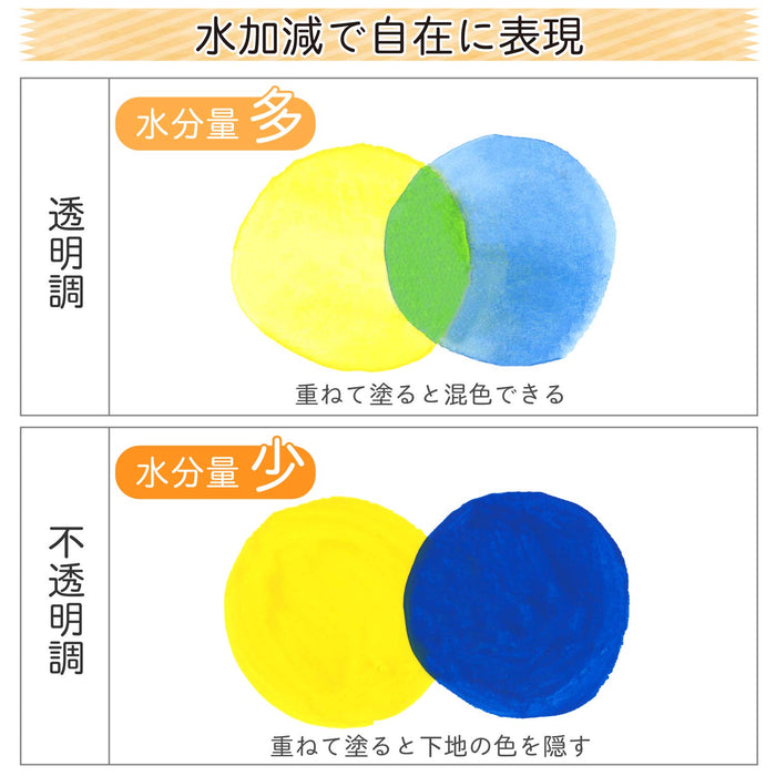 Sakura Crepas Japan Paint Matte Watercolor Poly Tube 12 Colors Set Mw12Pe- Japan Figure Store - #1 Bring To You The Best Japanese Goods