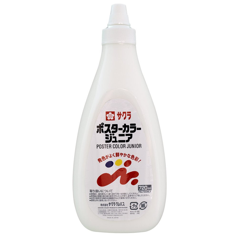 Sakura Crepas Paint Poster Color Junior 720Ml White Japan Pwj720Ml#50- Japan Figure Store - #1 Bring To You The Best Japanese Goods