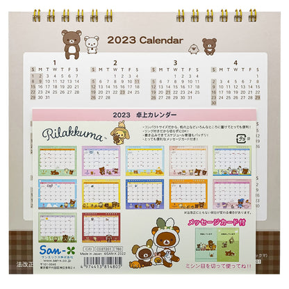 San-X Rilakkuma Calendar Tabletop CD37201 2023- Japan Figure Store - #1 Bring To You The Best Japanese Goods