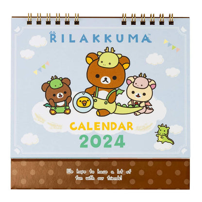San-X Rilakkuma Calendar Tabletop CD38201 2024- Japan Figure Store - #1 Bring To You The Best Japanese Goods