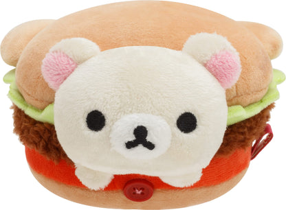 San-X Hamburger Stuffed Toy Set (Rilakkuma, Korilakkuma, Chai Roikoguma) Mf90801- Japan Figure Store - #1 Bring To You The Best Japanese Goods