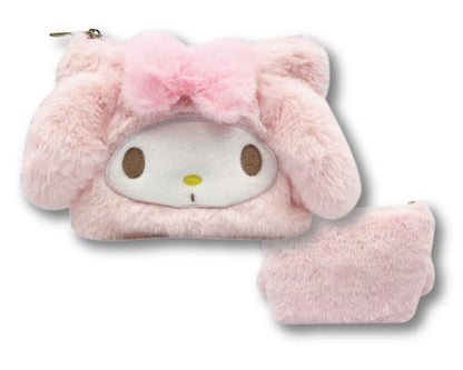 San-X My Melody Fluffy Cosmetic Pouch 34201256- Japan Figure Store - #1 Bring To You The Best Japanese Goods