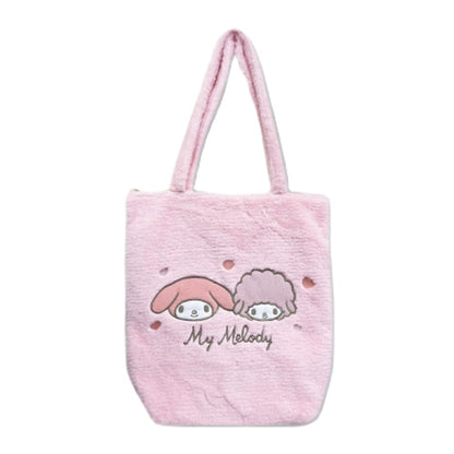 San-X My Melody Fluffy Tote Bag 34201264- Japan Figure Store - #1 Bring To You The Best Japanese Goods