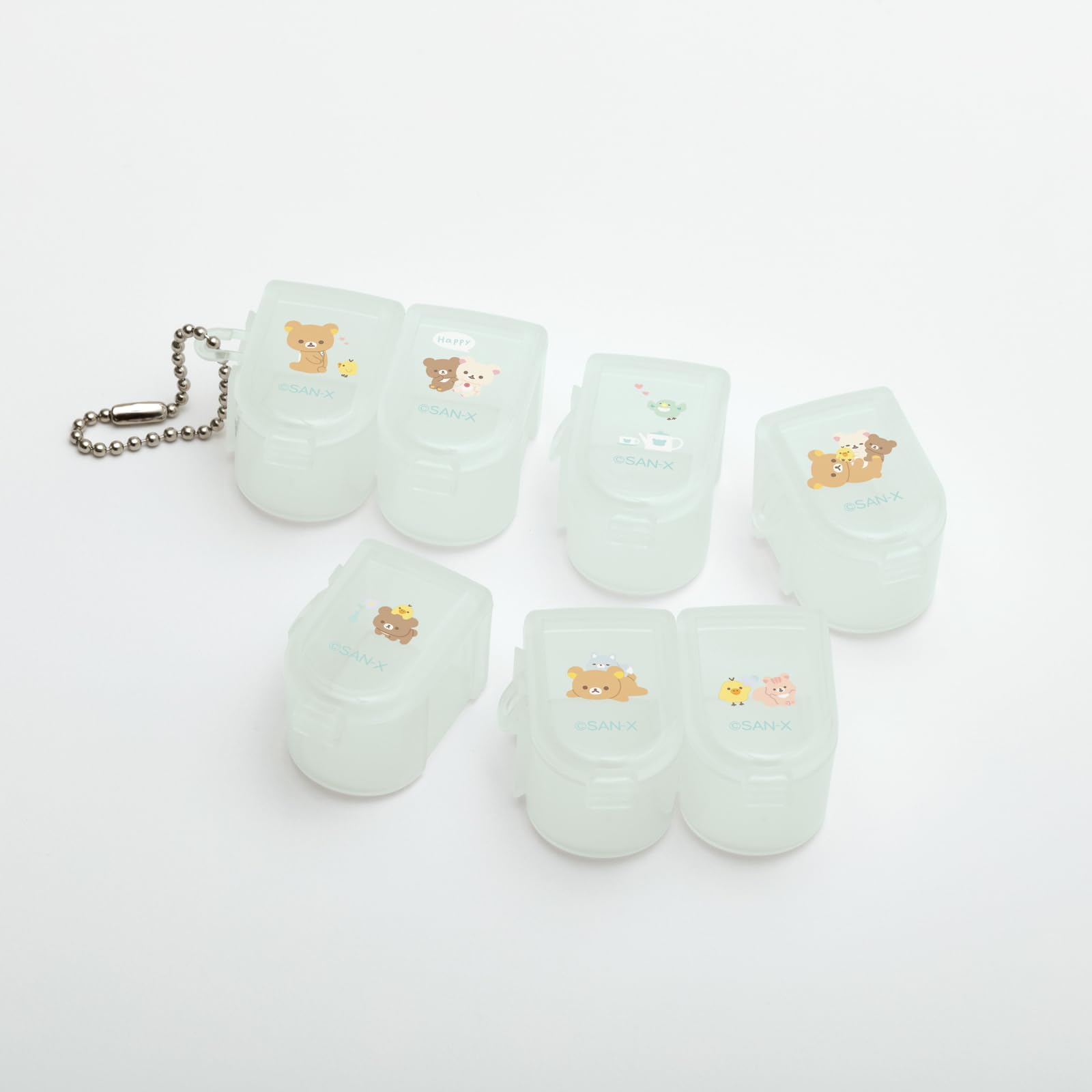 San-X Green Rilakkuma Character Mix Pill Case FB54401- Japan Figure Store - #1 Bring To You The Best Japanese Goods