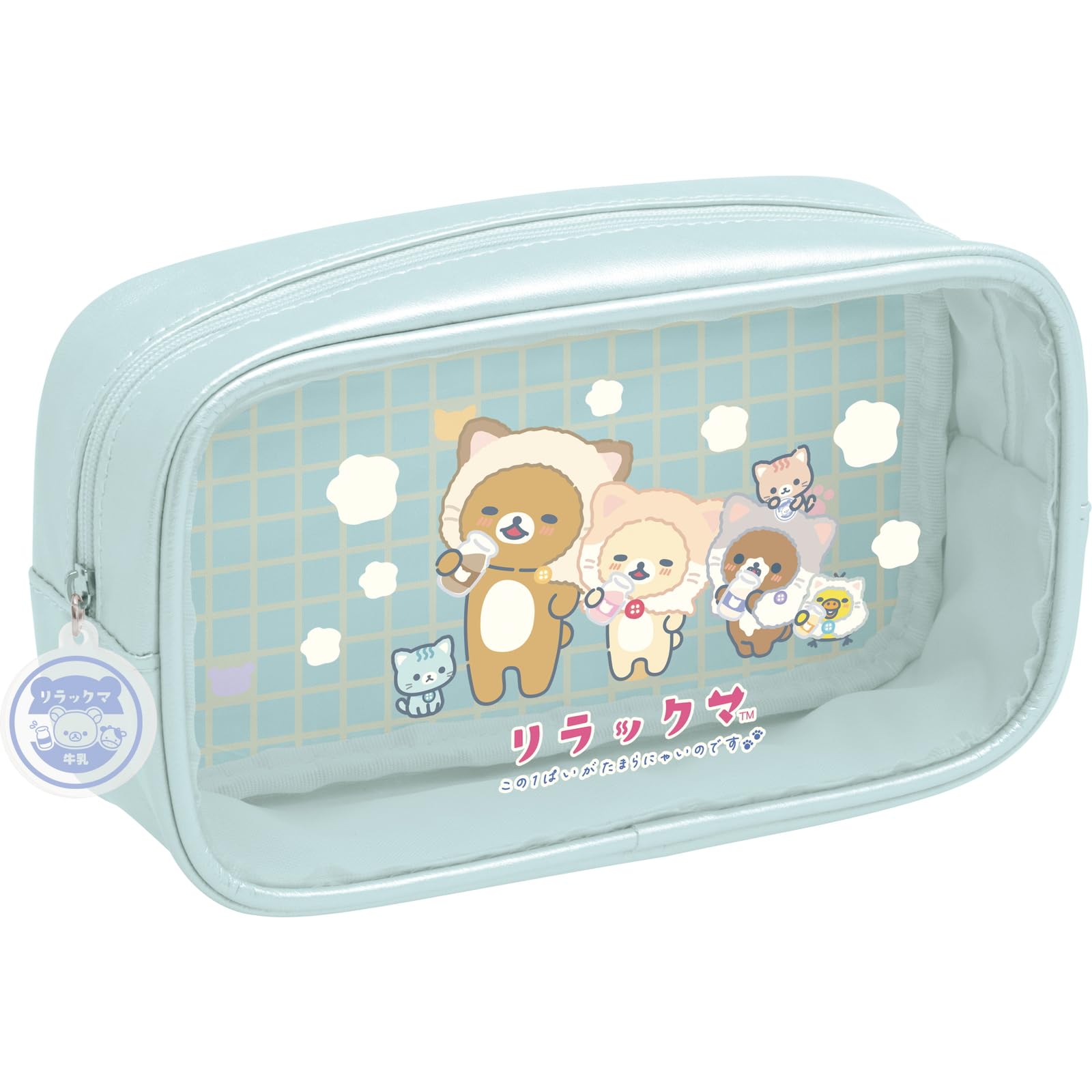 San-X Rilakkuma Cat Neko No Yu Pen Pouch PT12601- Japan Figure Store - #1 Bring To You The Best Japanese Goods