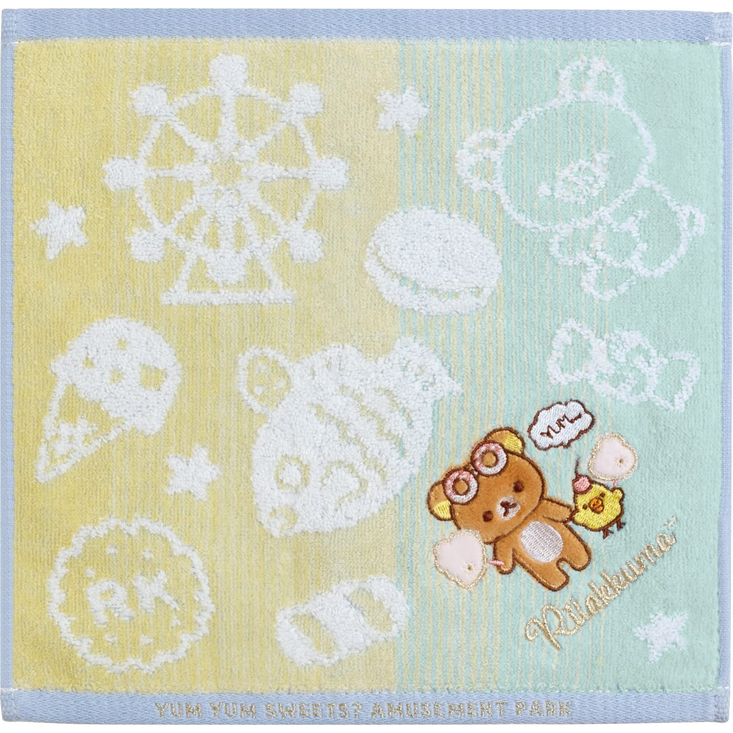San-X Rilakkuma Strange Amusement Park Mini Towel - CM37901 Model- Japan Figure Store - #1 Bring To You The Best Japanese Goods