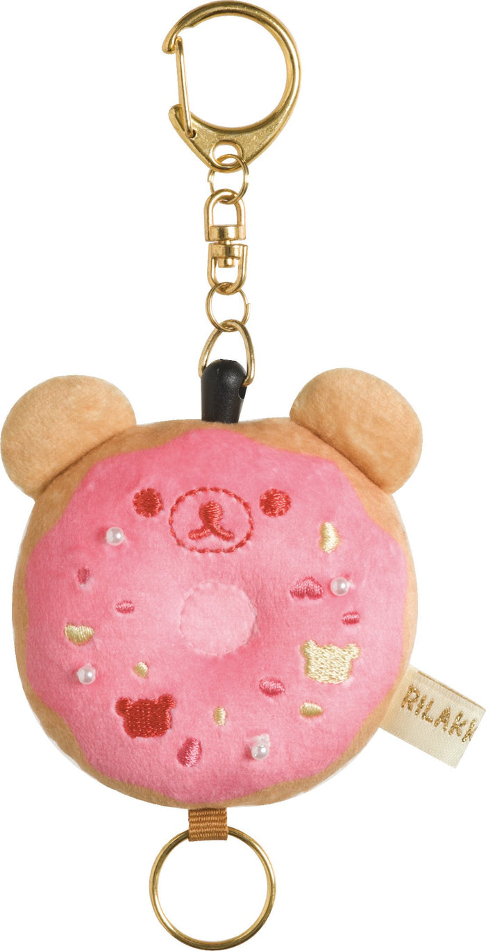 San-X Rilakkuma Donut Keychain Plush - Compact Lightweight Accessory Ay29201- Japan Figure Store - #1 Bring To You The Best Japanese Goods