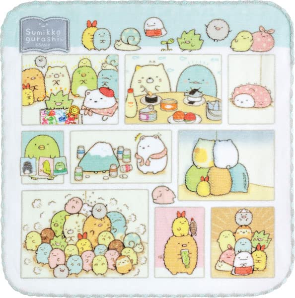 San-X Sumikko Gurashi Picture Book Art Collection Mini Towel Cm39201- Japan Figure Store - #1 Bring To You The Best Japanese Goods