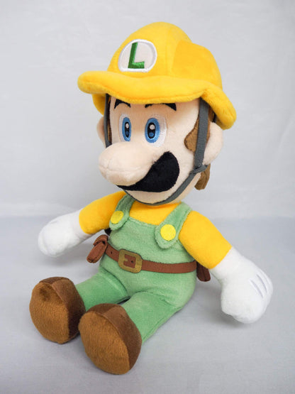SAN-EI Super Mario Maker 2 Plush Doll Builder Luigi S- Japan Figure Store - #1 Bring To You The Best Japanese Goods