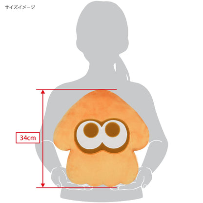 Sanei Boeki Splatoon 3 All Star Cushion Squid Orange W33xD11xH34cm- Japan Figure Store - #1 Bring To You The Best Japanese Goods