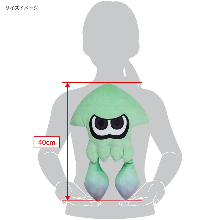 Sanei Boeki Splatoon3 All Star Collection Squid Light Blue (M) Plush Height 40Cm Sp37- Japan Figure Store - #1 Bring To You The Best Japanese Goods