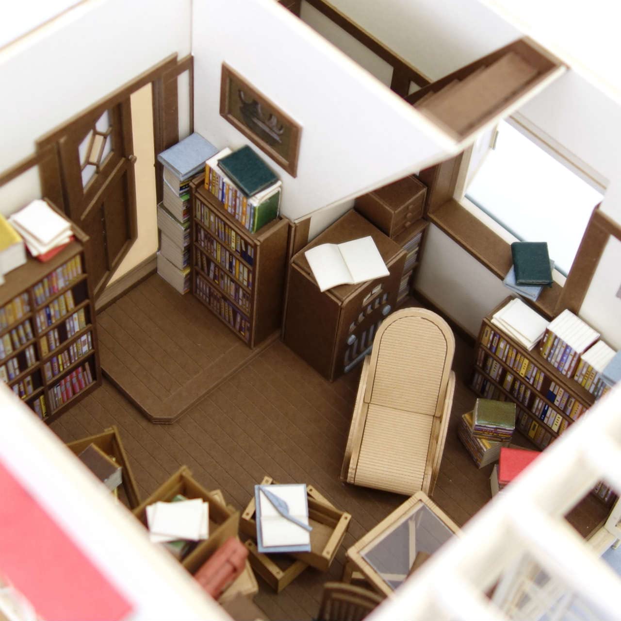 Sankei Studio Ghibli Series 1/35 My Neighbor Totoro Dad&S Study Paper Craft Mk07-45- Japan Figure Store - #1 Bring To You The Best Japanese Goods