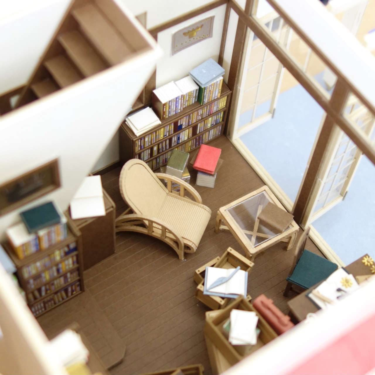 Sankei Studio Ghibli Series 1/35 My Neighbor Totoro Dad&S Study Paper Craft Mk07-45- Japan Figure Store - #1 Bring To You The Best Japanese Goods