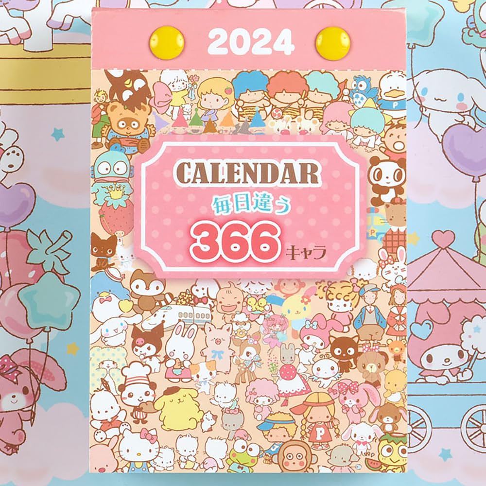 Sanrio Characters Wall Calendar 2024 | Japan | 701271- Japan Figure Store - #1 Bring To You The Best Japanese Goods