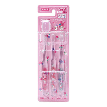 SANRIO Toothbrush Set 3 Pcs My Melody- Japan Figure Store - #1 Bring To You The Best Japanese Goods