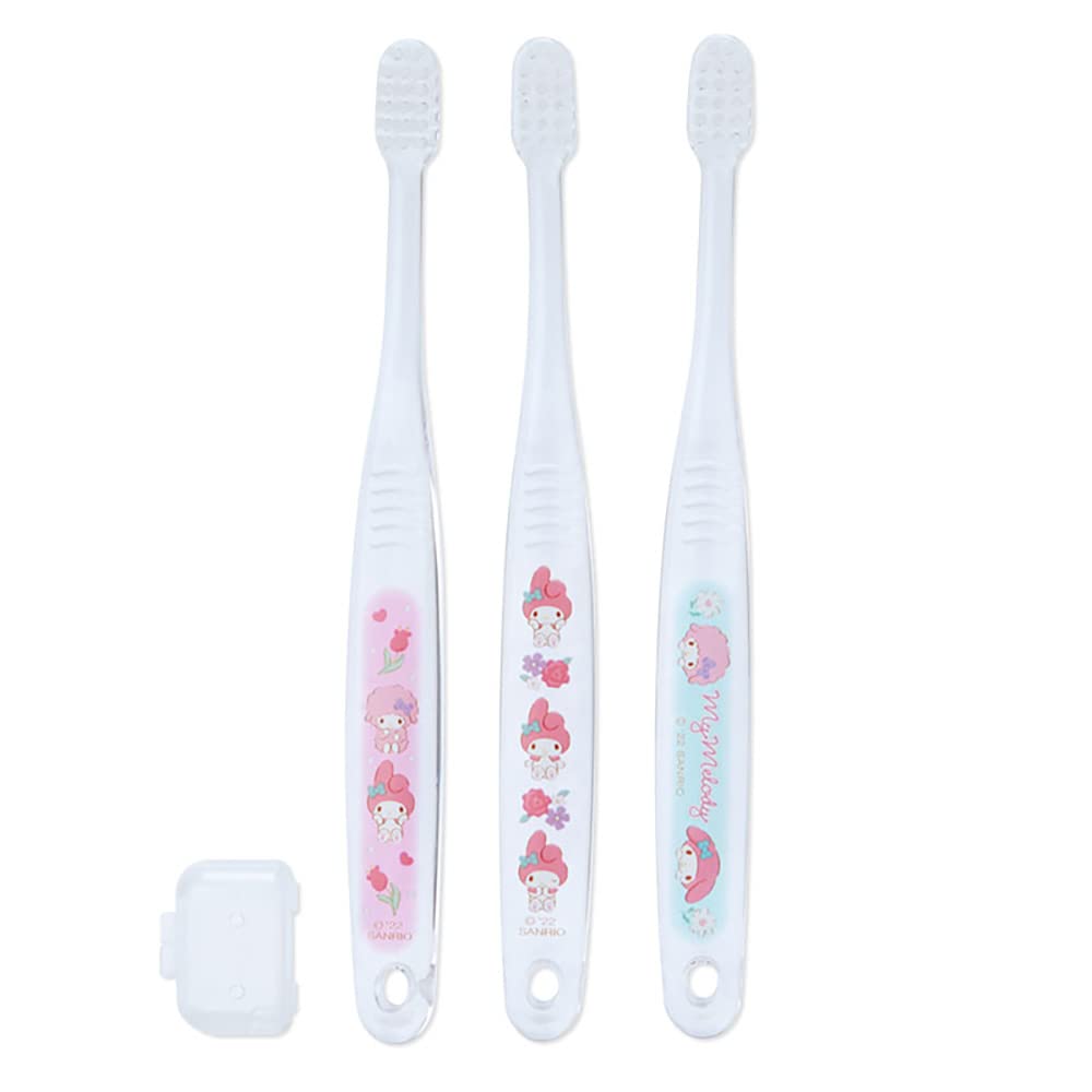 SANRIO Toothbrush Set 3 Pcs My Melody- Japan Figure Store - #1 Bring To You The Best Japanese Goods