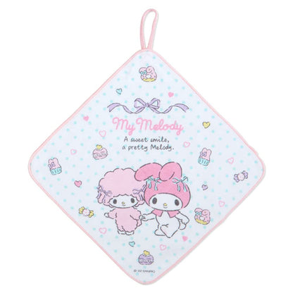 SANRIO Hand Towel With Loop Set 3 Pcs My Melody- Japan Figure Store - #1 Bring To You The Best Japanese Goods
