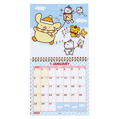 SANRIO Wall Calendar M 2023 Pom Pom Purin- Japan Figure Store - #1 Bring To You The Best Japanese Goods