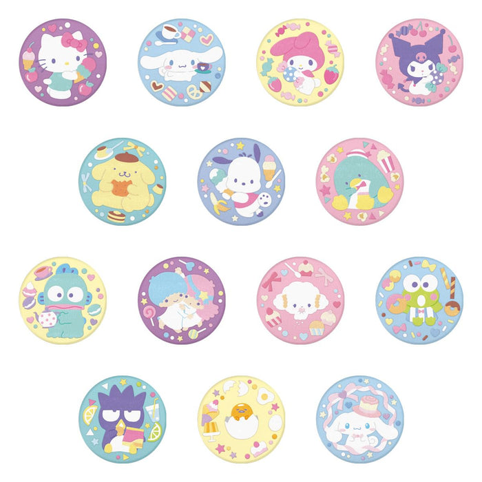 Bandai Sanrio Char Emb Can Badge Biscuit 2 Box 12- Japan Figure Store - #1 Bring To You The Best Japanese Goods