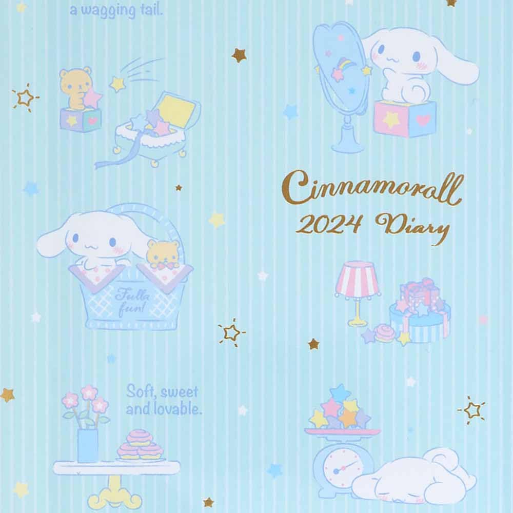 Sanrio Cinnamoroll B6 Diary Japan 2024 704113- Japan Figure Store - #1 Bring To You The Best Japanese Goods