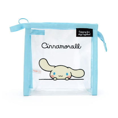 Sanrio 339954 Cinnamoroll Clear Pouch With Drawstring Simple Design Cinnamoroll Clear Pouch- Japan Figure Store - #1 Bring To You The Best Japanese Goods