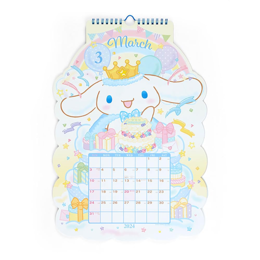 Sanrio Cinnamoroll Die-Cut Calendar 2024 Japan 702510- Japan Figure Store - #1 Bring To You The Best Japanese Goods