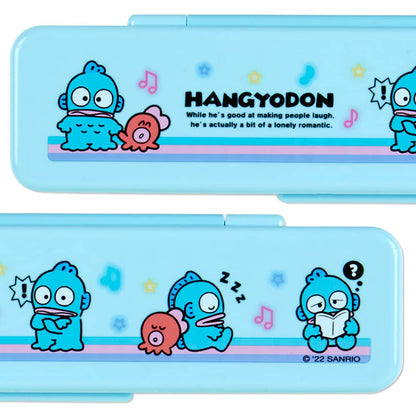 SANRIO Chopsticks And Spoon Set Hangyodon- Japan Figure Store - #1 Bring To You The Best Japanese Goods