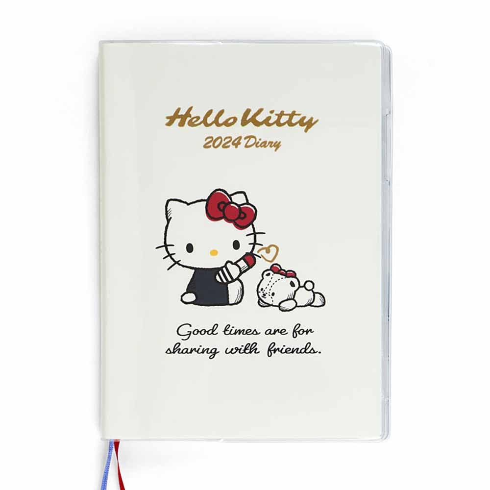 Sanrio Hello Kitty B6 Japan Diary 2024 703818 Block Type- Japan Figure Store - #1 Bring To You The Best Japanese Goods