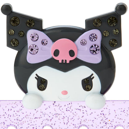 Sanrio Kuromi Badge W/ Custom Clip Japan 266035- Japan Figure Store - #1 Bring To You The Best Japanese Goods