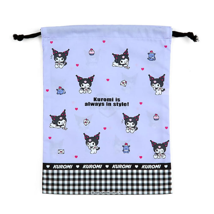 Sanrio Kuromi Drawstring Bag From Japan - M 255254- Japan Figure Store - #1 Bring To You The Best Japanese Goods