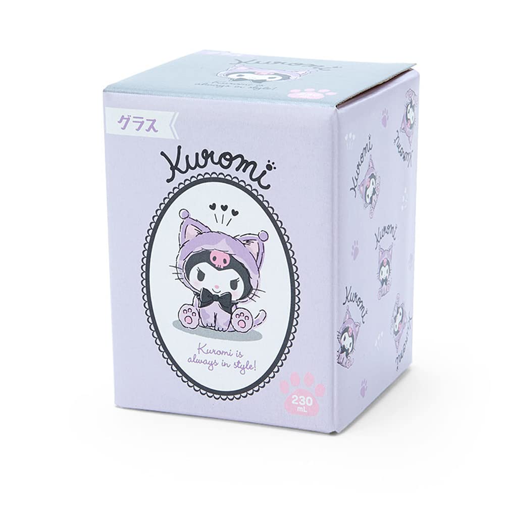 Sanrio Kuromi Glass 858854 Japan (Healing Cat)- Japan Figure Store - #1 Bring To You The Best Japanese Goods